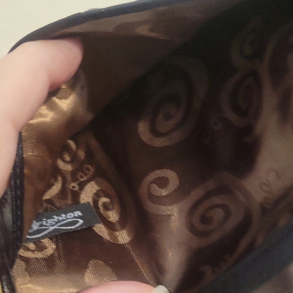 Brighton Crocodile Embossed leather bifold Checkbook/wallet - Picture 4 of 7